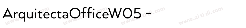 ArquitectaOfficeW05 字体转换